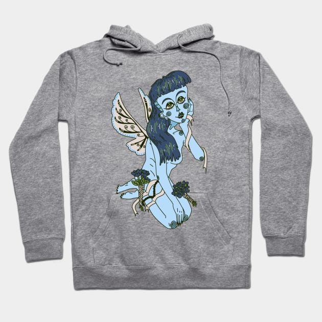 Pastel Goth Fairy Hoodie by Markie Moo Art